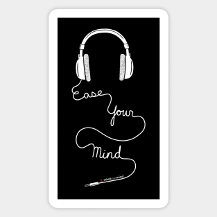 Ease Your Mind (white) Magnet